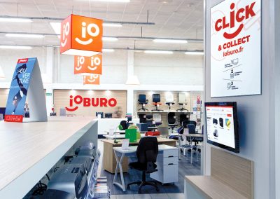 le click and collect fonctionne dans les magasins de bureautique ioburo